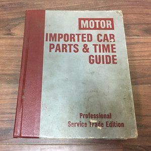 Motor Imported Car Parts and Time Guide 1983 2nd edition Professional Edition